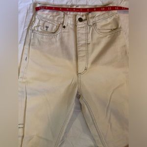 Thrills high waist cream jeans